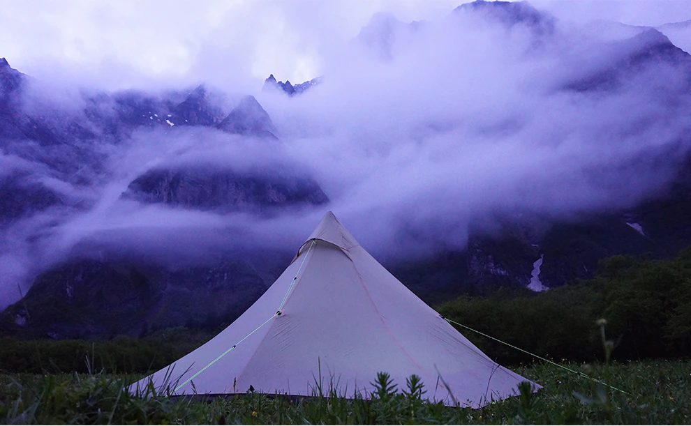 Cheap Goat Tents ASTA Gear Fengyin2  Pyramid 1 2 People Water proof 2 side silicon coating Flysheet Ultralight 4 season Tent Inner Mesh and Poles Tents 
